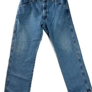 Vintage 90s Rustler Blue Straight Leg‎ Cotton Denim Jeans 40x30